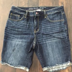 Ava & Viv Bermuda Short Jean Shorts Size 14